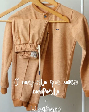 Conjunto moletom gola padre - Elefante Kids