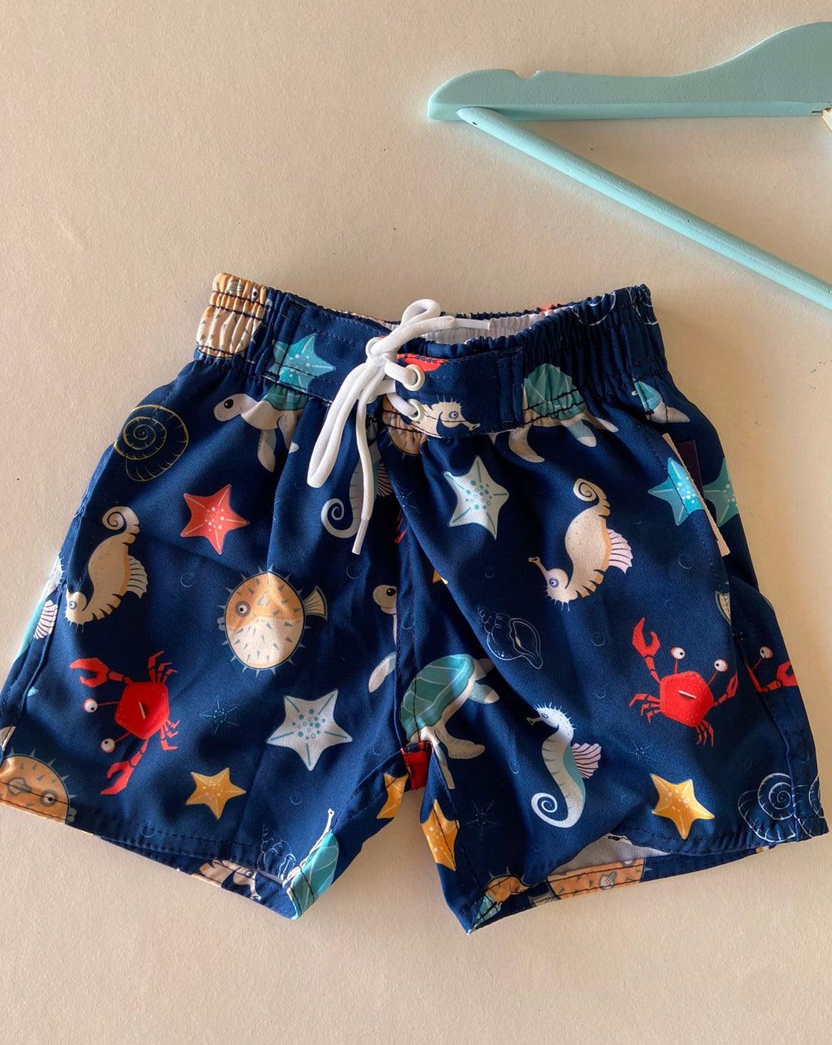 Short tactel estampado - Elefante Kids