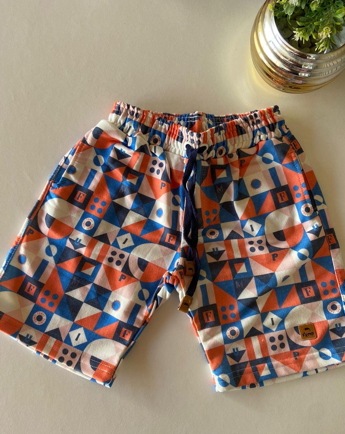 Short moletom estampado - Elefante Kids