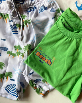 Conjunto short tactel/regata - Elefante Kids