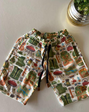 Short moletom estampado - Elefante Kids