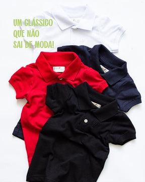 Camisa gola polo suedine FP - Elefante Kids